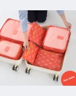 6 sztuk/zestaw na ubrania organizacji podróży zestaw walizka buty bielizna kosmetyczne dzielnik torby szafa domowa organizator a