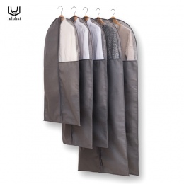 Luluhut ubrania kurz pokrywa szary kolor długi pokrywa torba z zamkiem błyskawicznym duży płaszcz garnitur torba do zawieszenia 