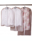 Hoomall pyłoszczelna pokrowce prześwitująca sukienka odzież płaszcz odzież kombinezon pokrowiec Case Home zamek błyskawiczny Pro
