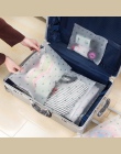 Przezroczyste na ubrania torba na bagaż wodoodporna torba do przechowywania kaktus kot drukuj plastikowe podróży organizator tor