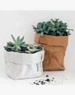 8*15 CM zmywalny papier pakowy torba do domu biurko roślin kwiaty Pot Holder torby wielofunkcyjne domu ponownego użycia papier p