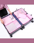 7 sztuk/zestaw podróży strona główna torba do przechowywania bagażu pojemnik z przegródkami do przechowywania odzieży przenośne 