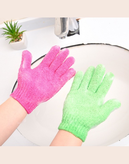 1 sztuk kąpiel dla Peeling złuszczający Peeling Mitt rękawice do prysznic Peeling masaż ciała gąbka do mycia skóry nawilżający g