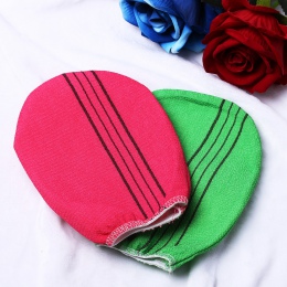 1 PC czerwony zielony koreański włochy złuszczający ciała-peeling ręcznik rękawiczki gładka skóra wyjątkowy komfort wanna pryszn