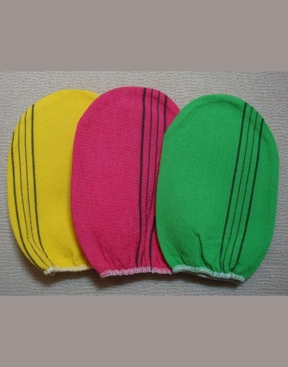Włochy ręcznik korea rękawice wiskoza peeling mitt peeling do ciała rękawice kessa mitt złuszczające opalone rękawiczki