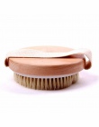 95 MM okrągły dłoni szczotka do kąpieli z naturalnego włosia łazienka do czyszczenia szczotka Spa masażu peeling drewniane szczo
