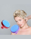 Silikonowe głowy szampon masaż głowy szczotka do mycia włosów skóry głowy oczyścić grzebień