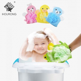 1 PC śliczne dzieci dorosłych prysznic kąpiel wanna ręcznik 5 kolory zwierząt rękawice prysznicowe złuszczający peeling mycia sk
