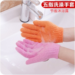 Ręcznik do wycierania magiczny ręcznik rękawice z tyłu silny kolor cukierki pęcherzyków gąbka szczotka do ciała na cellulit prys