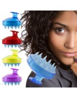 Pro Head Hair Scalp szczotka do mycia grzebienie silikonowe miękkie pędzle do czyszczenia narzędzie do czyszczenia akcesoria do 