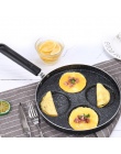 Cztery otwory omlet Pan w odniesieniu do jaj szynki PanCake Maker patelnie kreatywny non-stick nie ma oleju dymu śniadanie grill
