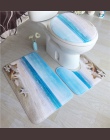 3 sztuka/zestaw domu antypoślizgowe mata polar dywanik z pianką z pamięcią kształtu zestaw Mat łazienkowych do kąpieli deska klo