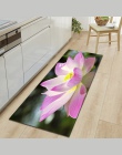 Darmowa wysyłka różowy lotos Banyo absorpcji wody mata do kąpieli drzwi podłogi Tapete Banheiro dywan dla Toliet Non Slip Alfomb