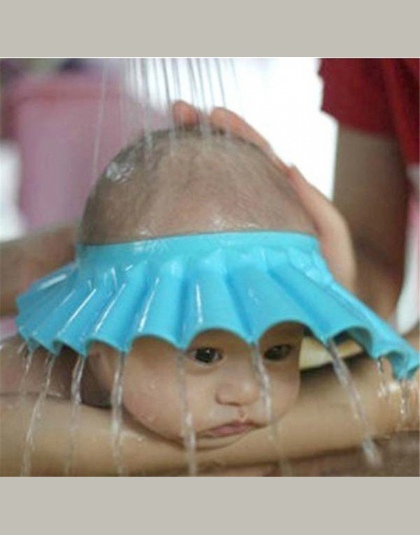 Bezpieczny szampon prysznic kąpiel chroń miękka czapka kapelusz dla dziecka do mycia włosów tarcza Bebes do kąpieli dla dzieci c