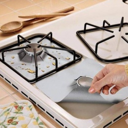 4 sztuk/zestaw kuchenka gazowa kuchenka ochraniacze pokrywa/liner Clean Mat Pad kuchnia kuchenka gazowa i jest wyposażony w płyt