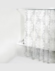 Tkanina PEVA prysznic zasłona z hakami wodoodporna z tworzywa sztucznego ekrany do kąpieli geometryczne kwiaty drukowanie ekolog