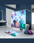XYZLS marka wysokiej jakości nowy luksusowe motyl/czerwona róża 3D wodoodporny prysznic kurtyna łazienka poliester zasłony
