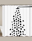 3d zasłony prysznicowe czarny łazienka zasłona prysznicowa z tkaniny śmieszne kurtyna wodoodporna zasłona wanny cortinas de bano