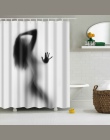 Wysokiej jakości wodoodporna kobiety cień prysznic zasłona z hakami Sexy dziewczyna portret łazienka zasłony zasłony do łazienki