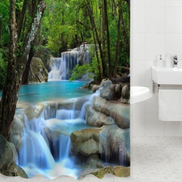 DIDIHOU 180x180 cm 3D krajobraz malarstwo wodoodporny prysznic zasłona z hakami drukowanie zasłona prysznicowa łazienka zasłony 