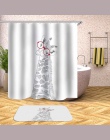 Cartoon zwierząt zasłona prysznicowa wodoodporna wanna zasłony do wanna do łazienki kąpielowa bardzo duże szerokości 12 sztuk ha