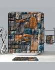 VOZRO łazienka zasłona prysznicowa jakości naturalne wodoodporne tkaniny 3D gospodarstwa dekoracyjne ściany Totem proste przestr