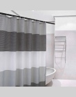 Poprzeczne paski tkanina poliestrowa łazienka kurtyna wystrój precyzyjne wodoodporny prysznic kurtyny wysokiej jakości trwałość 