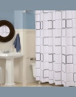 PEVA biały kwadrat z grubym prysznicem zasłona z hakami wodoodporna odporna na pleśń zasłona wanny trwałe, wysokiej jakości łazi