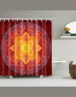 Indian Mandala zasłona prysznicowa kwiat drukowane geometryczne czeski łazienka zasłony prysznic ściany wiszące geometryczny zas