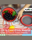 WALFOS 2 sztuk składany silikonowy składany durszlak kuchenny narzędzia kuchenne owoce warzywa ociekaczem sitko koszyk na pranie