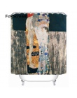 Gustav Klimt zasłona prysznicowa wanna zasłony do łazienki wodoodporna duży zasłona prysznicowa tkanina zasłony prysznicowe