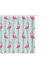 Hoomall Flamingo prysznic Cute zwierząt drukuj łazienka kurtyna gorąca kurtyna zmywalna wanna Decor tkanina poliestrowa