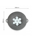 Nowe gadżety kuchenne kwiat pokrywka silikonowa korek Spill pokrywa misy Anti-overflow garnek do gotowania pokrywki naczynie do 