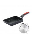 Justcook 13x18 CM patelnia Tamagoyaki omlet czarny nie patelni smażyć jajko Pan naleśnik kuchnia Pot używać tylko dla kuchenka g