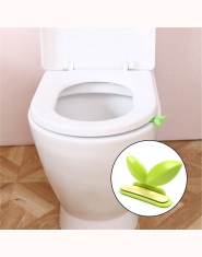 Praktyczny uchwyt łazienkowy do toalety w kształcie zielonych listków ozdobne urządzenie do podnoszenia deski sedesowej