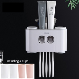 Akcesoria łazienkowe nowoczesne stylowe ścienne wklej uchwyt na szczoteczkę do zębów dozownik pasty do zębów pasta do zębów past