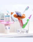 Zwierząt łazienka domu rury Rolling uchwyt na szczoteczki do zębów pasta do zębów pasta do zębów łatwe Cartoon łazienka dozownik