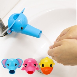 1 sztuk Cute zwierząt kaczka słoń delfin kształt wody kran rozszerzenie wody z kranu Extender dla dzieci dzieci mycie rąk łazien