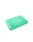 Nowa łazienka silikonowy elastyczny mydelniczki uchwyt do przechowywania mydeł Soapbox płyta taca drenażu kreatywnych narzędzia 