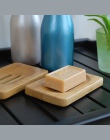 Naturalne drewno bambusowe łazienka prysznic tacka na mydło uchwyt do przechowywania Plat mydło bambusowe mydło box produkty łaz