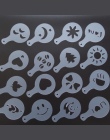16 sztuk/zestaw z tworzywa sztucznego Cafe piankowe Spray szablon Barista szablony narzędzie dekoracyjne Garland formy fantazyjn