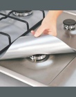 4 sztuk/partia folia aluminiowa kuchenka gazowa Protector pokrywa Reusables/Liner wielokrotnego użytku nieprzylepnego silikonowe