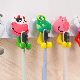 1 sztuk moda gospodarstwa domowego cute Cartoon zwierząt silne frajerem uchwyt na szczoteczki do zębów/przyssawki do zębów szczo