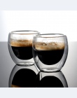 Zestaw 2 podwójne ścianki insluated zestaw filiżanek do kawy do picia herbaty filiżanka kawy, Latte, filiżanki do espresso lub w