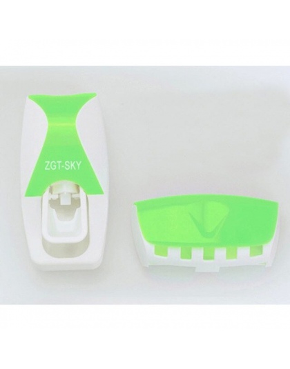 1 zestaw akcesoria łazienkowe zestaw automatyczny dozownik pasty do zębów szczotka do zębów uchwyt na wieszak montażu na ścianie