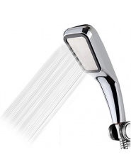 Wyrafinowanie 300 otwór słuchawka prysznicowa oszczędzająca wodę z regulacją ciśnienia ABS z chromowaną prysznic do łazienki pod