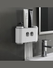 BAISPO łazienka automatyczny dozownik pasty do zębów pasta do zębów pasta do zębów ścienne wklej do montażu na ścianie uchwyt na