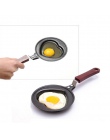 Śliczne w kształcie jajka formy patelnie Nonstick ze stali nierdzewnej Mini śniadanie jajko patelnie narzędzia kuchenne ze stali