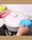 Wielofunkcyjne silikonowe danie szczotka do czyszczenia sedesu silikonu do szorowania podkładka silikonowa gąbka kuchnia Pot Cle