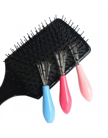 Nowe szczotka do włosów grzebień do czyszczenia do czyszczenia gospodarstwa domowego wbudowane narzędzie do czyszczenia z tworzy